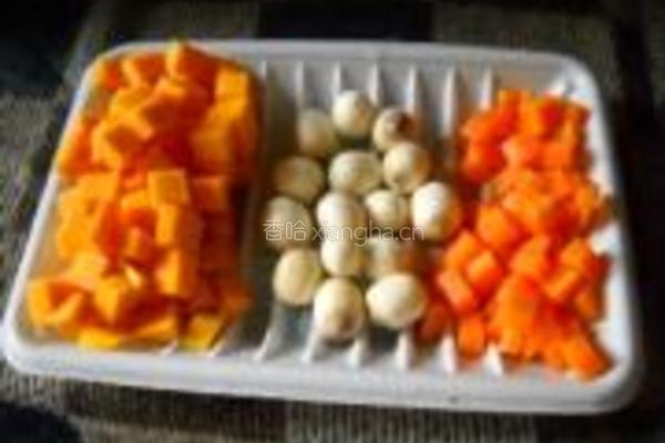 蜜豆冰蔬果糯米粥的做法图解5