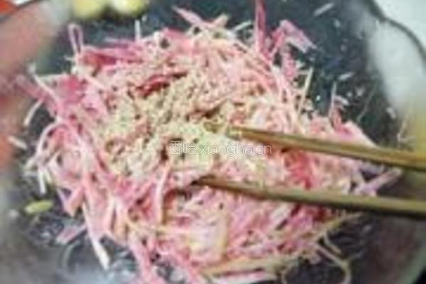 凉拌心里美萝卜丝的做法图解6