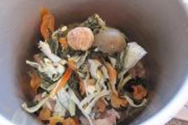 菜干罗汉果汤的做法图解4