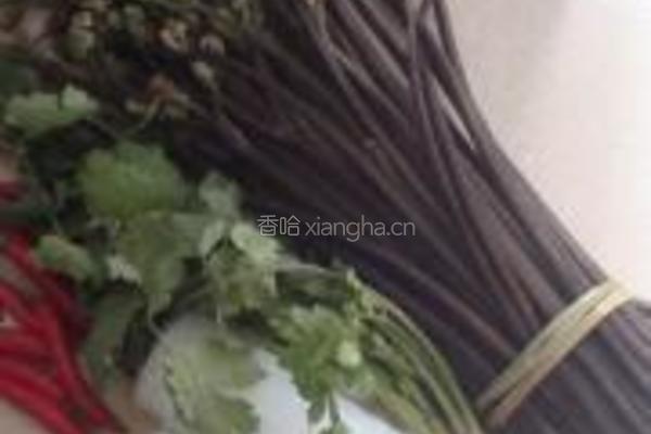 辣味蕨菜凉粉的做法图解1