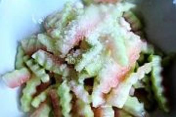 酸甜西瓜皮的做法图解4