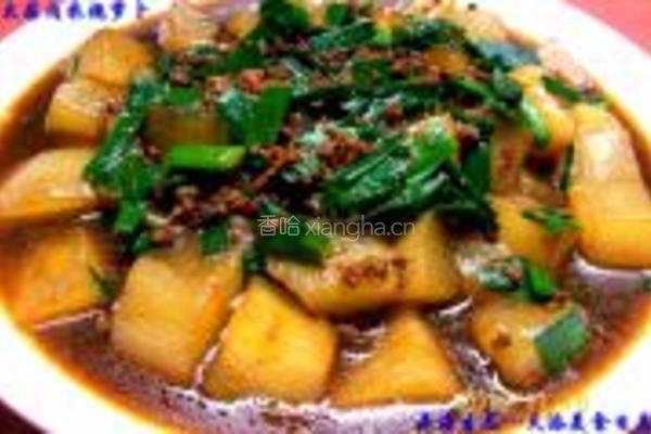 大蒜肉末烧萝卜的做法图解15