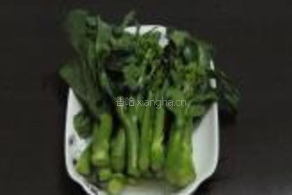 白灼芥蓝的做法图解1