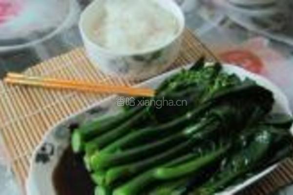 白灼芥蓝的做法图解4