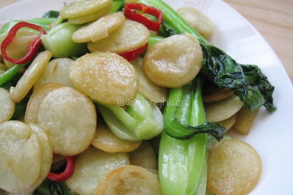青菜金钱饼