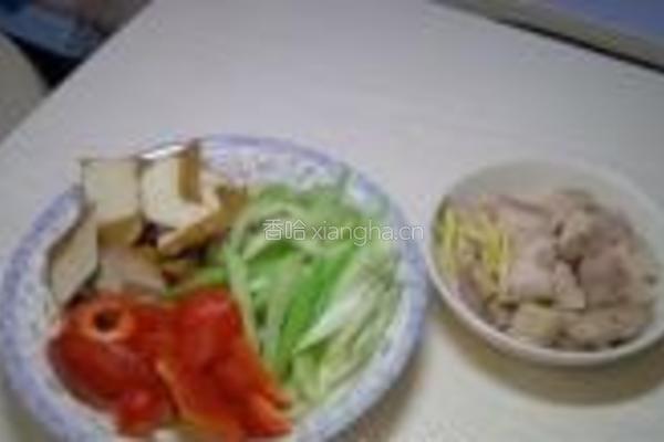 五花肉炒香干的做法图解4