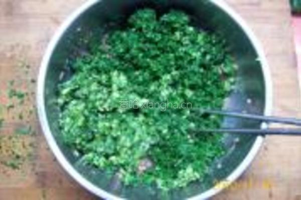 荠菜鲜肉黄金条的做法图解14