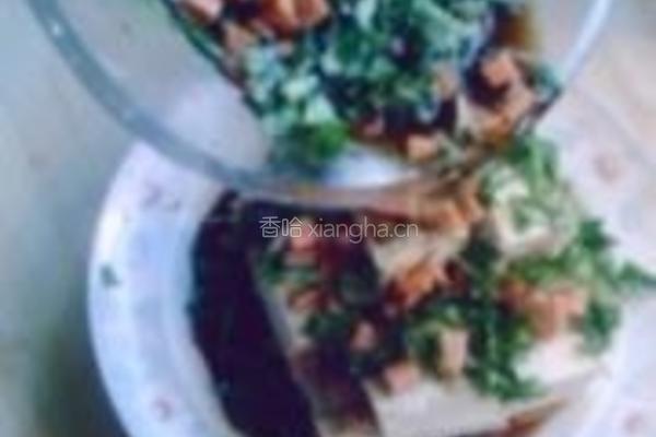 香菜火腿拌豆腐的做法图解10