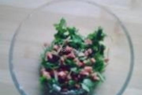 香菜火腿拌豆腐的做法图解6