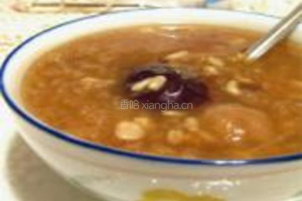 桂圆红枣小麦粥的做法图解2