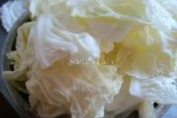 甜椒白菜炖粉条的做法图解2