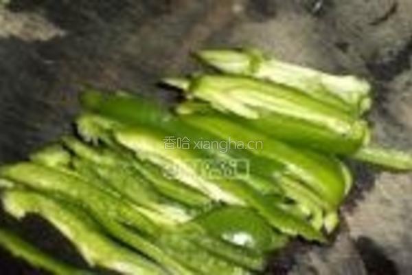 银芽青椒炒豆干的做法图解4