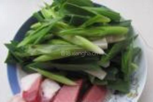 家常炒蒜苗的做法图解2
