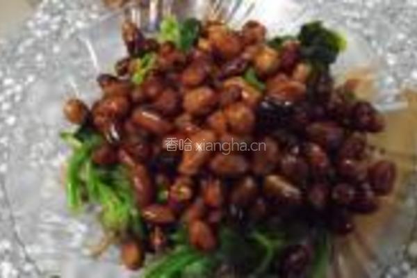 陈醋菠菜花生米的做法图解6