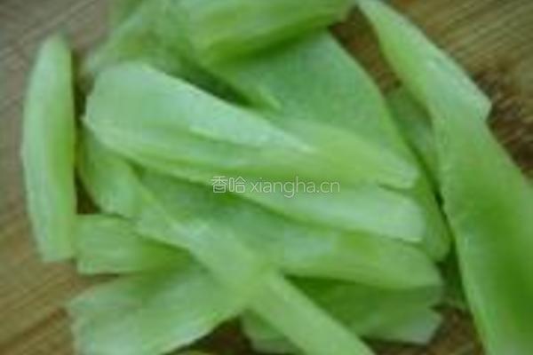 素炒油麦菜的做法图解3