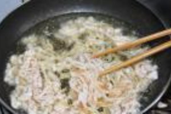 酱爆海蜇鸡丝的做法图解9