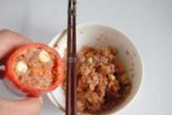 甜椒酿牛肉的做法图解9