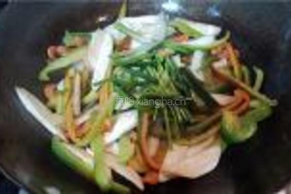虾米炒杂蔬的做法图解7