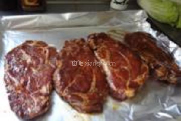 黑椒蚝油烤猪排的做法图解4