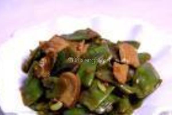 猪肉焖扁豆的做法图解7