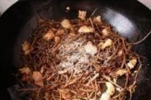 蕨菜干炒肉的做法图解7