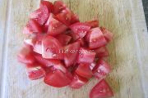 秋葵番茄炒鸡丁的做法图解3