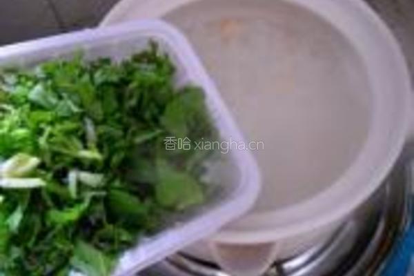 荠菜黄豆粥的做法图解6