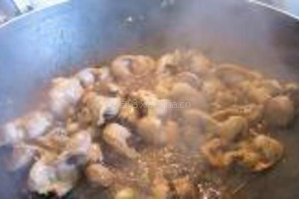 蒜头豆豉焖鸡珍的做法图解8