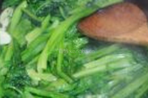 蒜炒油麦菜的做法图解2