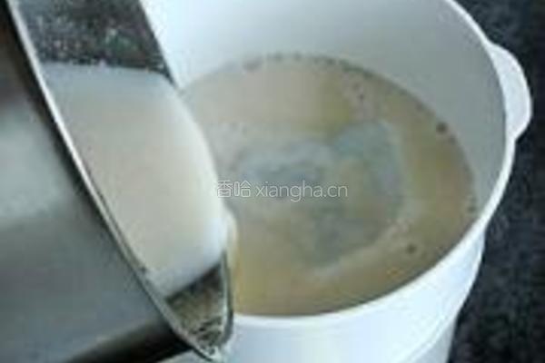 花生莲子豆浆的做法图解7