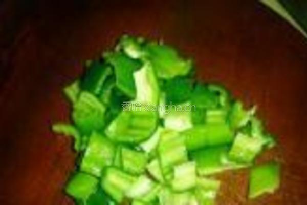 毛豆青椒炒鸭胗的做法图解4