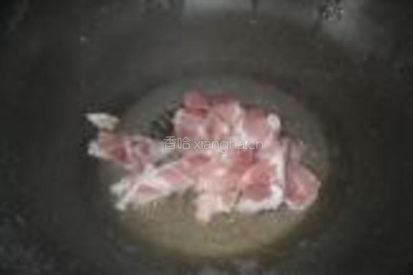 凤尾菇炒肉的做法图解4