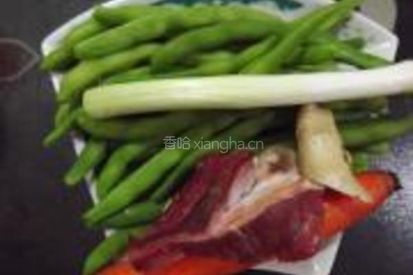 家常炒芸豆的做法图解1
