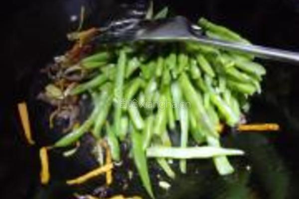 家常炒芸豆的做法图解4