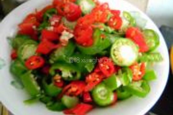 双椒豆香干的做法图解3