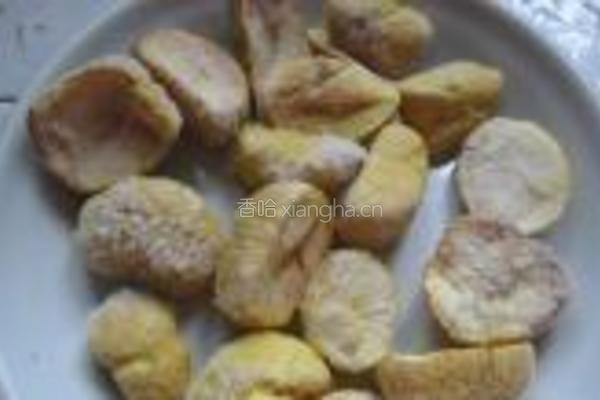 青菜板栗的做法图解2