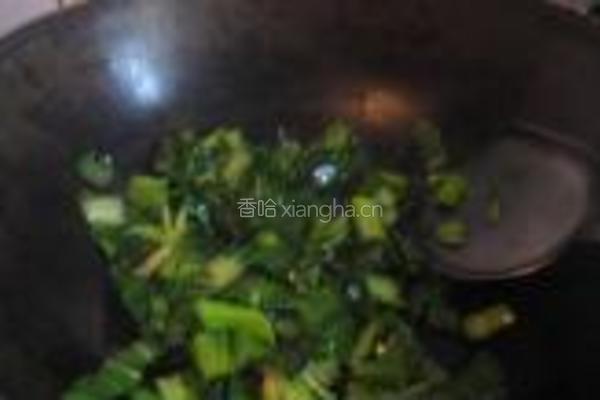 青菜板栗的做法图解3
