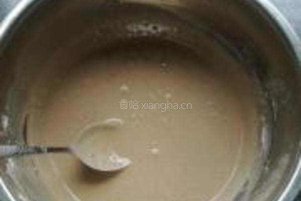 可可核桃煎饼的做法图解3
