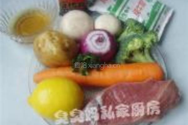 酱汁烤牛排的做法图解1