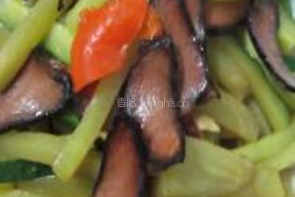 酱油肉炒双素的做法图解4