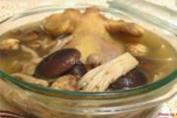 老母鸡煲冬菇汤的做法图解3