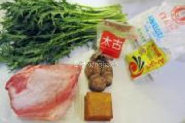 雪里蕻豆腐干盒子的做法图解1