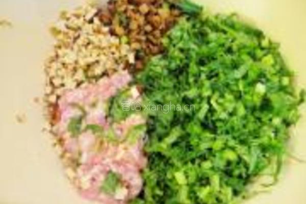 雪里蕻豆腐干盒子的做法图解2