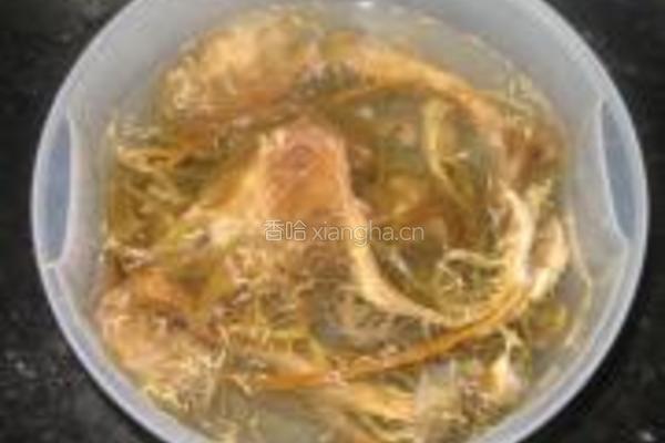 霸王花煲扇骨汤的做法图解2
