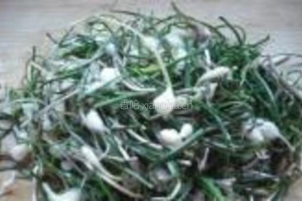 小根蒜鸡蛋炒豆腐的做法图解2