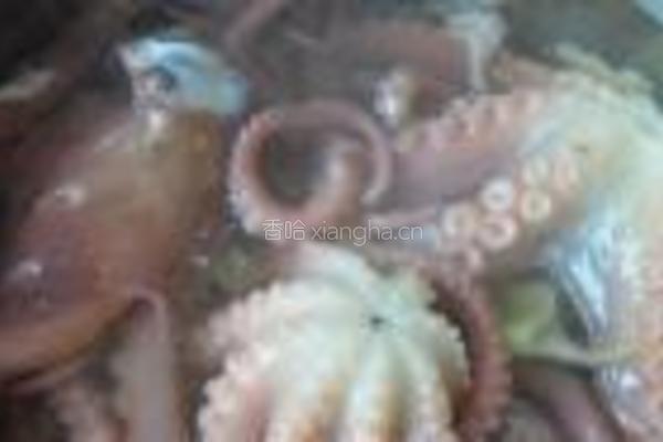 黄豆酱小葱拌八带的做法图解3