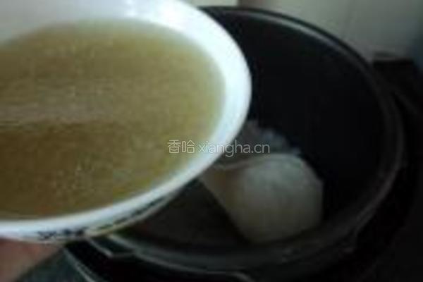 红菇鸭丝粥的做法图解7