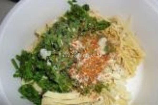 凉拌香椿豆腐皮的做法图解5
