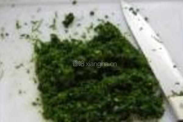 荠菜春卷的做法图解3