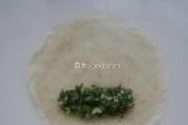 荠菜春卷的做法图解7